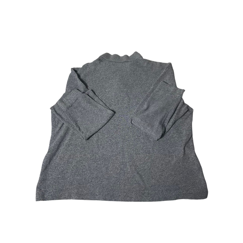 Lacoste Classic Fit Long Sleeve Polo Shirt Mens XXL Grey Heather Pique Knit EUC - Picture 3 of 3